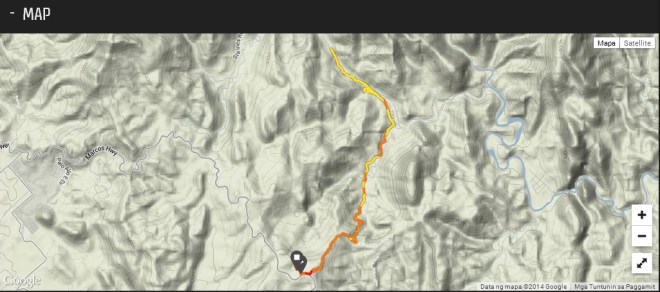 Map (Ambit2 R records the route and movescount task is to translate to clear view)