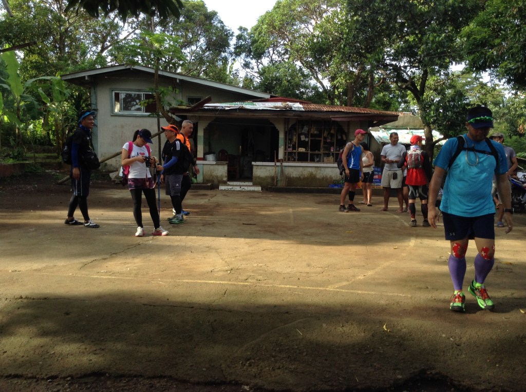 Registration area and serve as starting line as well.