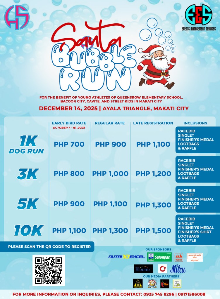 December 14, 2025 | Ayala Triangle, Makati City – Santa Bubble&nbsp;Run